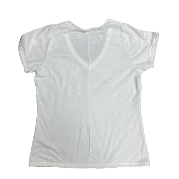 𝅺C&C California Graphic Logo V-neck Slub Tee, White, Medium - Picture 2 of 7